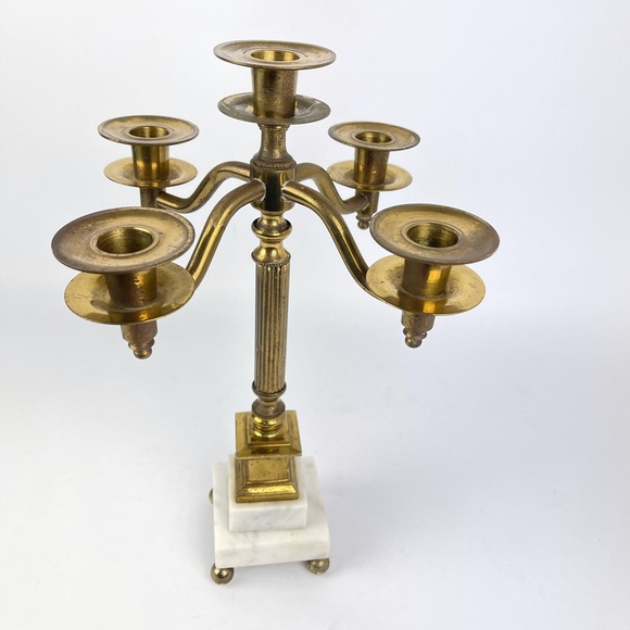 Antique Brass Candlestick holder - Picture 5 of 8